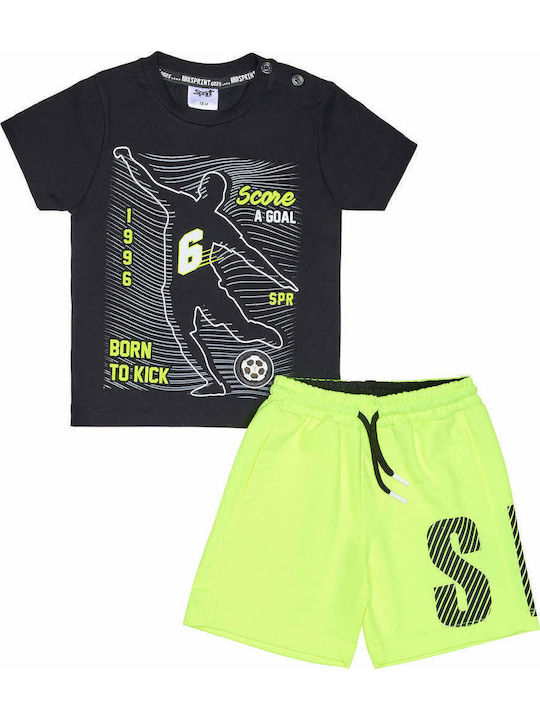 Kids' Set with Shorts Summer 2pcs Black