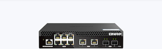 QNap QSW-M2106R-2S2T Managed L2 Switch με 8 Θύρες Ethernet και 2 SFP Θύρες