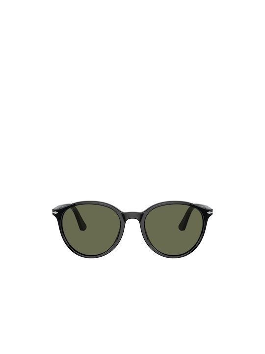 Persol Sonnenbrillen mit Schwarz Rahmen und Grün Polarisiert Linse PO3350S 95/58