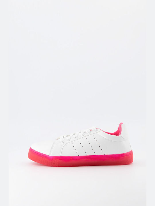 Γυναικεία Sneakers White With Pink