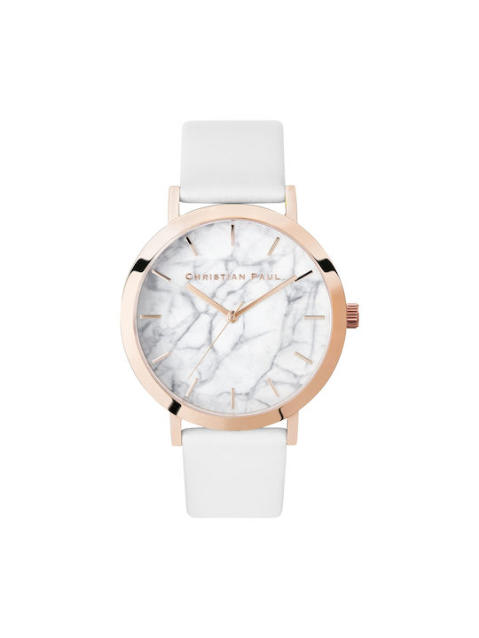 Christian Paul Watch Battery in White / White Color