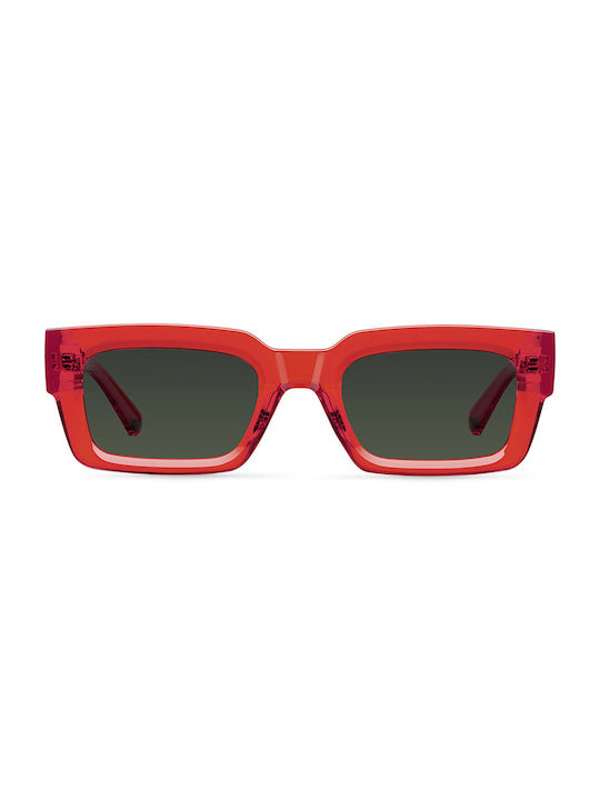 Meller Sonnenbrillen mit Rot Rahmen und Grün Linse KAY-SCARLETOLI