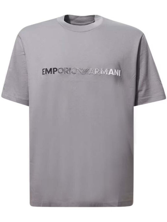 Emporio Armani Ανδρικό T-shirt Κοντομάνικο Γκρι