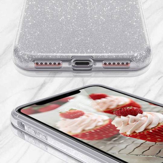 Shine Back Cover Πλαστικό Ασημί (Galaxy A51)
