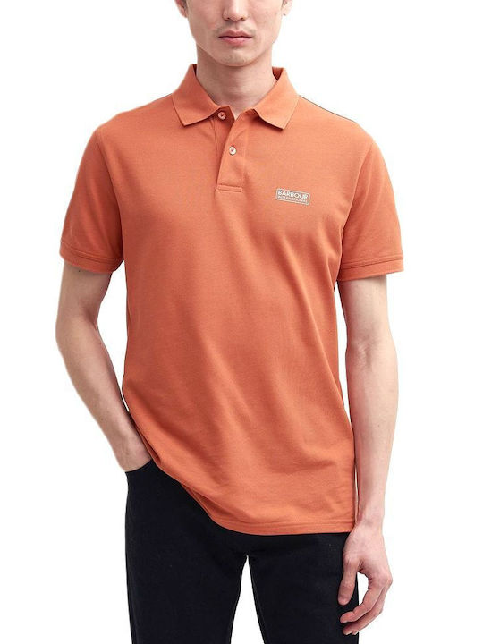 Barbour Herren Kurzarmshirt Polo Orange