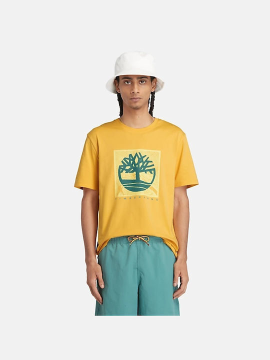 Timberland Men's Short Sleeve T-shirt Yellow