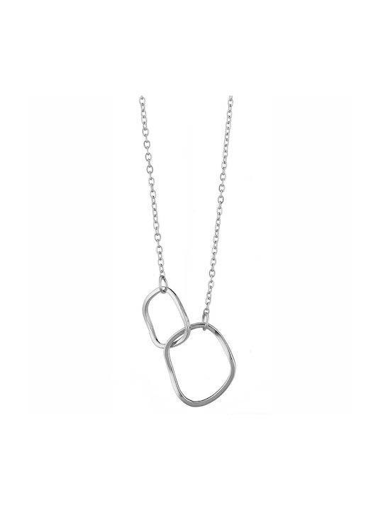 Steel necklace with special shape