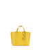 Pinko Carrie Leather Women's Bag Shopper Shoulder Yellow