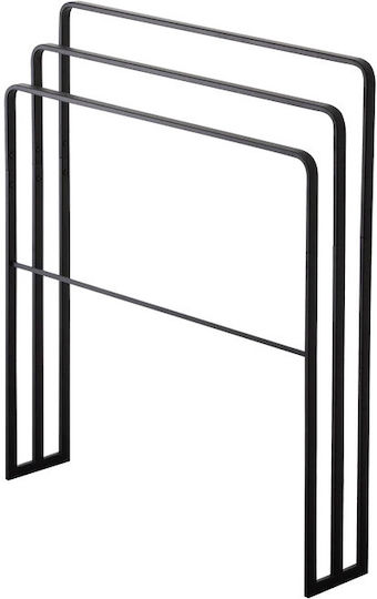 Yamazaki Freistehender Kleiderständer Badezimmer Einzeln ​70x81cm Schwarz