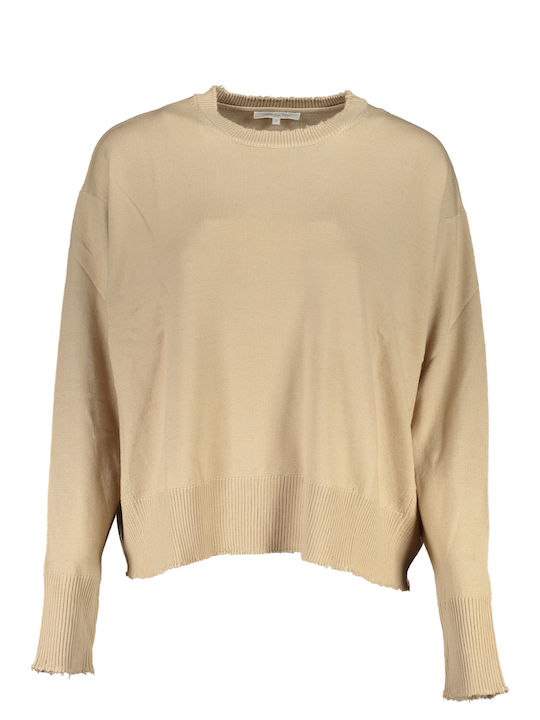 Patrizia Pepe Damen Langarm Pullover Beige