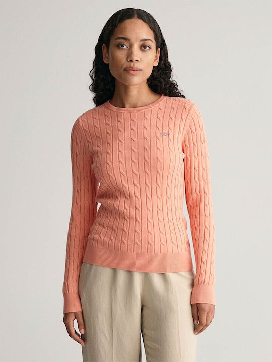 Gant Damen Pullover Baumwolle Rosa