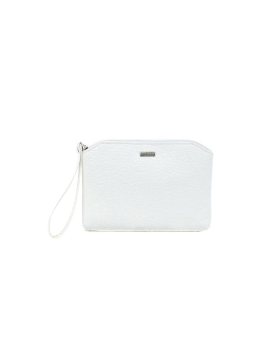 Doca Damen Tasche Hand Weiß