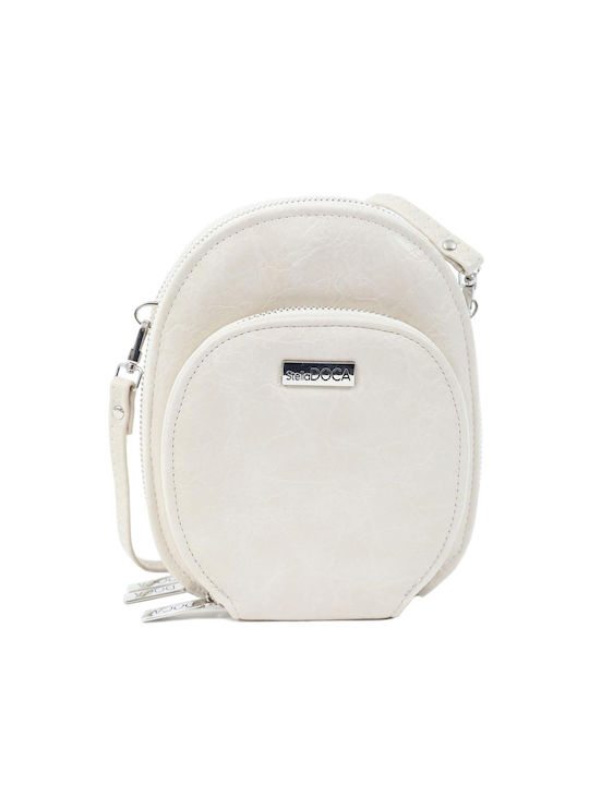 Doca Damen Tasche Crossbody Ecru