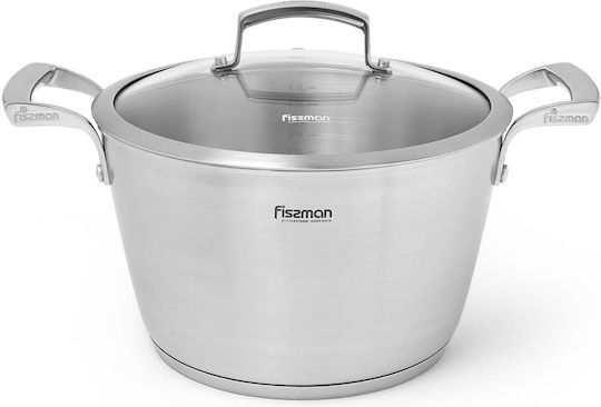 Fissman Βαθιά Ανοξείδωτη Κατσαρόλα 5.6lt / 24cm