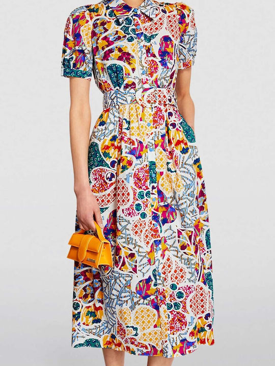 Diane Von Furstenberg Midi Kleid Blumen