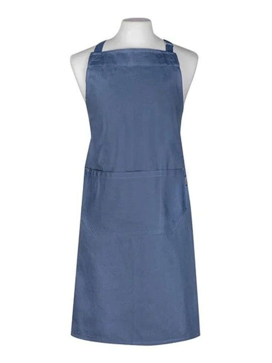 Ladelle Apron Blue 90x69cm