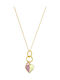 Loisir Princess Colier cu design Inima Placat cu aur cu Zirconiu
