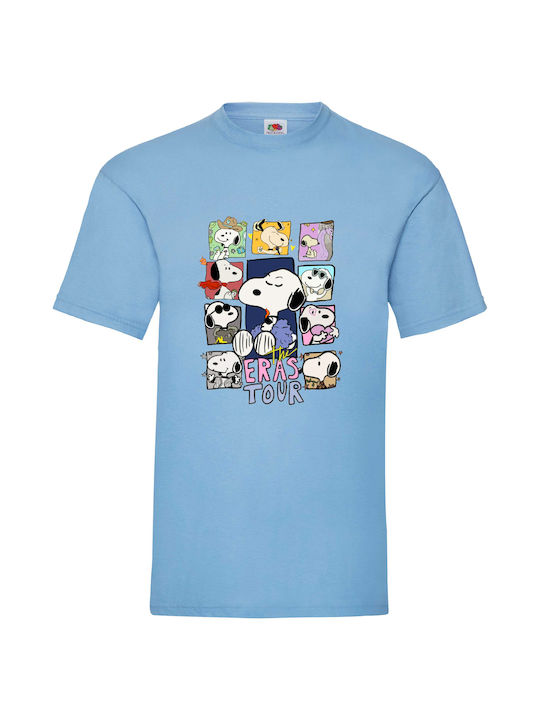 Blue Tshirt Snoopy The Eras Tour Original Fruit Of The Loom 100% Cotton No4