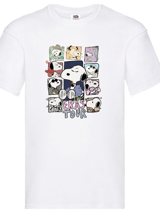 White T-shirt Blouse Snoopy The Eras Tour Origi...