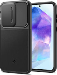 Spigen Back Cover Silicone / Plastic 2mm Durable Black (Galaxy A55)