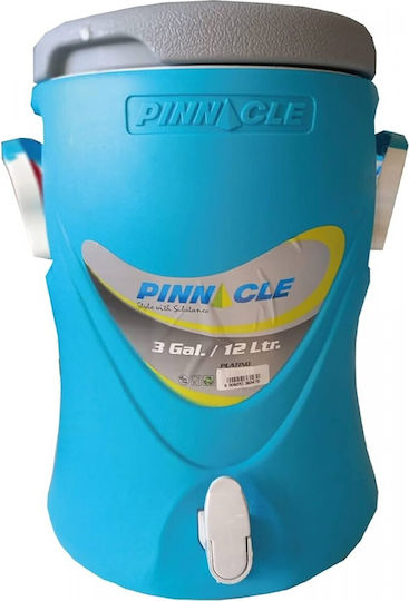 Pinnacle Platino Δοχείο με Βρυσάκι Θερμός Πλαστικό 12lt Τιρκουάζ