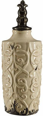 Vază Decorativă Ceramică Ecru 18x50cm 1buc