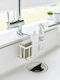 Yamazaki Kitchen Sink Organizer Made of Stainless Steel White 18.5x20.3x14cm