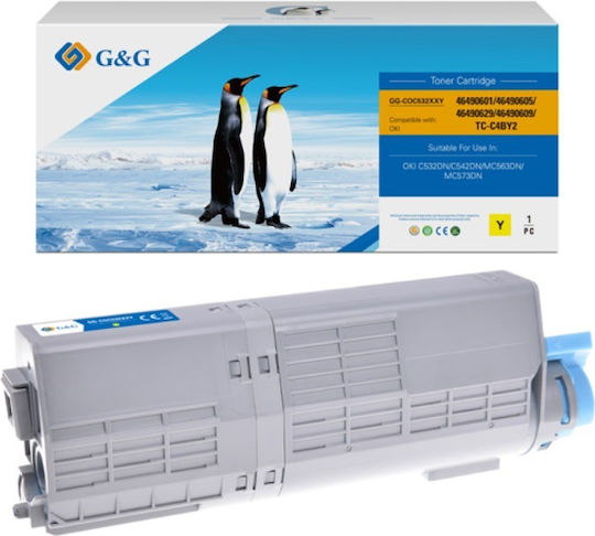 G&G Συμβατό Toner για Laser Εκτυπωτή OKI 46490606 Κίτρινο