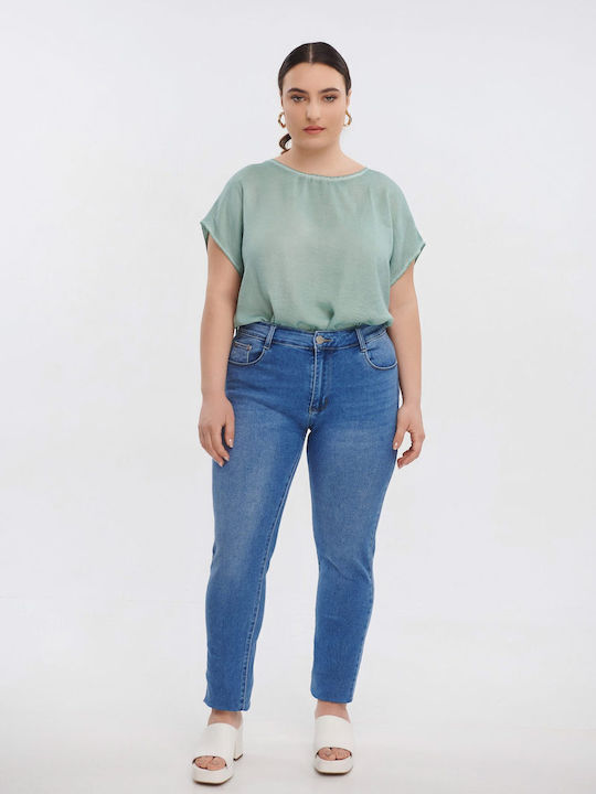 Jucita Women's Jean Trousers Push Up in Skinny Fit