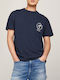 Tommy Hilfiger Ανδρικό T-shirt Κοντομάνικο Navy Μπλε