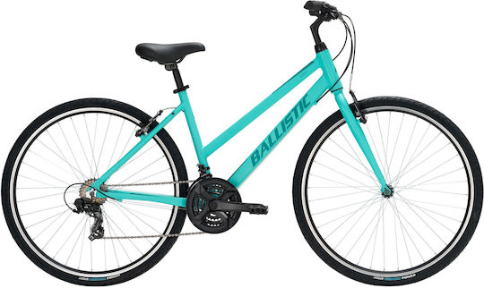 Ballistic District 28" 2024 Turquoise Bike Trekking with 21 Speeds
