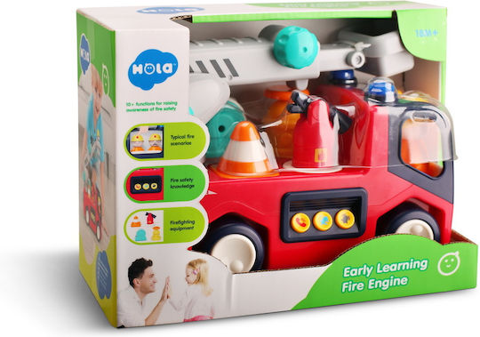 Hola Toys Camion de pompieri pentru 18+ ani+ Ani