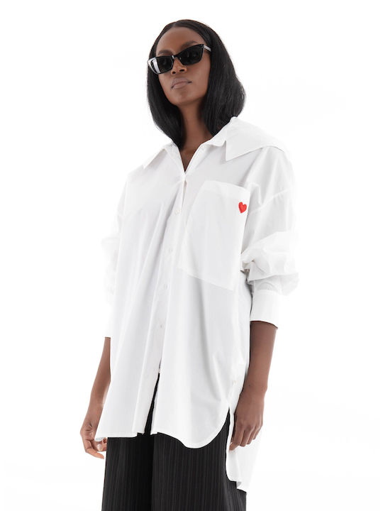 Souvenir Women's Long Sleeve Shirt White