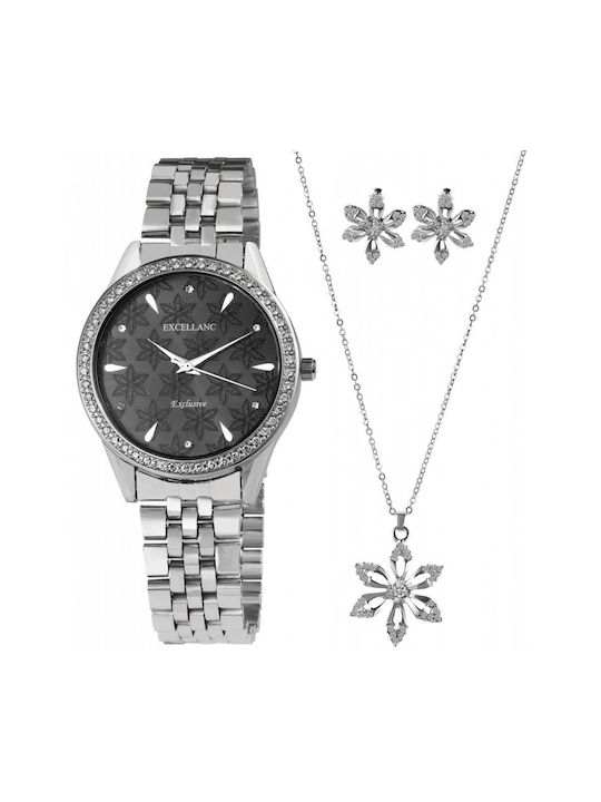 Watch with Silver Metal Bracelet