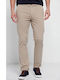 Funky Buddha Men's Trousers Chino Elastic Greige