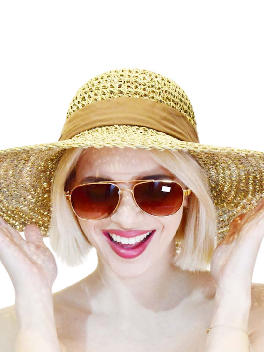 Γυναικείο Καπέλο Ψάθινο Milly Μπεζ Hatpoint Γυναίκες One Size Hp-sun602