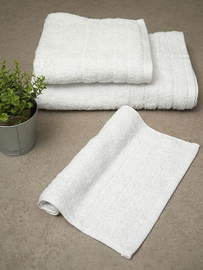 Politishome Hotelhandtuch Gesicht 90x50cm Weiß Gewicht 450gsm