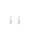 Loisir Princess Earrings Hoops Gold Plated