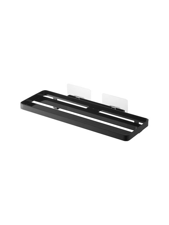 Yamazaki Wall Mounted Bathroom Shelf Metallic 11.5x30x4.7cm Black