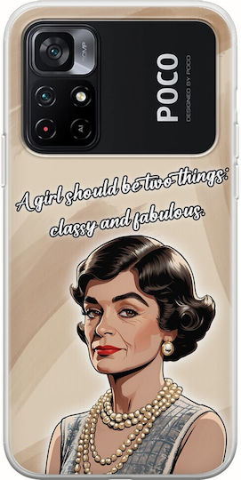 Brilliant Business Minds - Coco Chanel Задна корица Силикон Многоцветен (Poco M4 Pro)