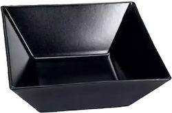 Elite Serving Bowl Round made of Porcelain Black with Diameter 13cm