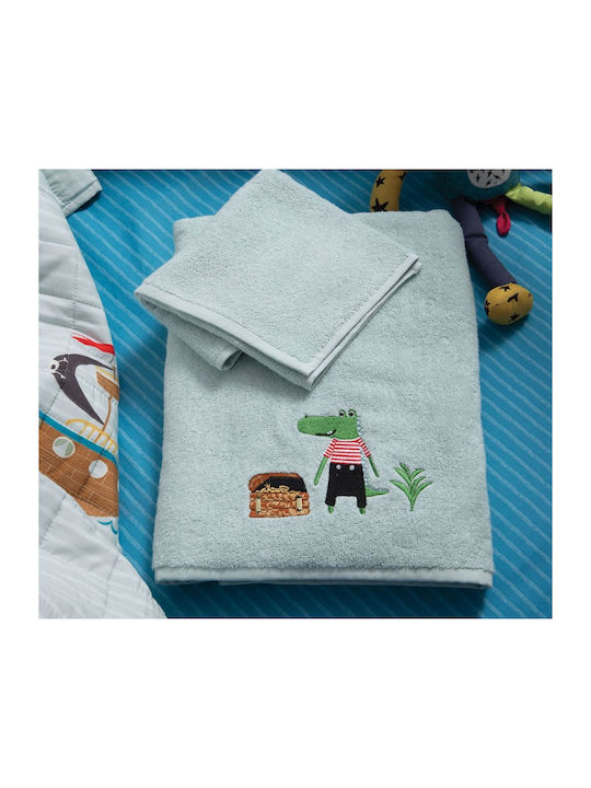 Nef-Nef Homeware Set Babyhandtücher 2 Stück Aqua Party on Island Gewicht 420gr/m² 035176