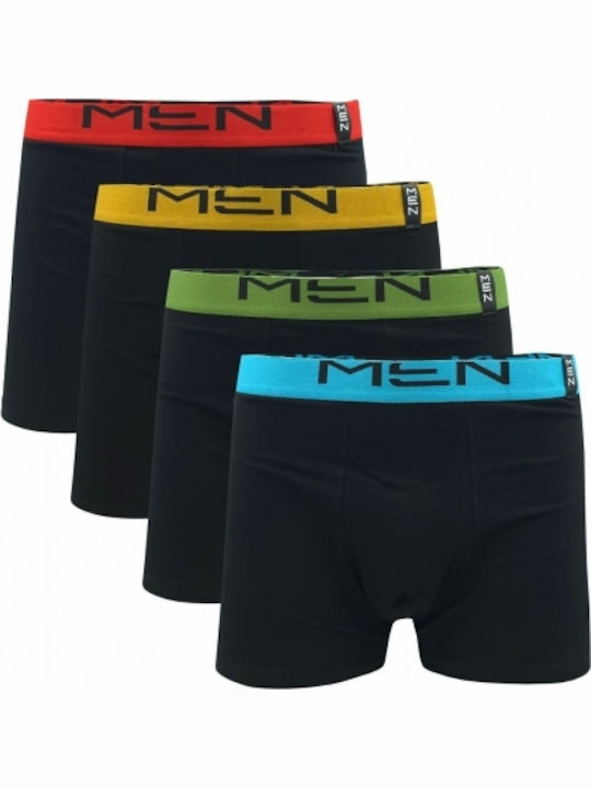 4 Pack Boxer Uomo ''men'' M123 - Multicolour Uomo