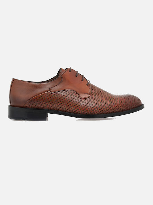 Lorenzo Russo Leder Herren Oxfords Braun