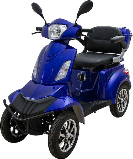 Επιδοτουμενο Τετρακυκλο Ηλεκτρικο Scooter T408 Quater Blue