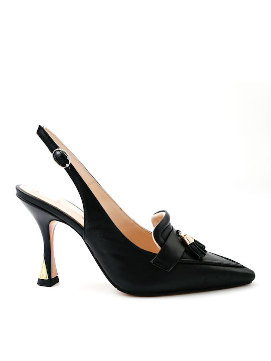 Favela Pointed Toe Black Heels