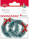 Titanum Christmas Decorative Wreath 4.5cm 2pcs