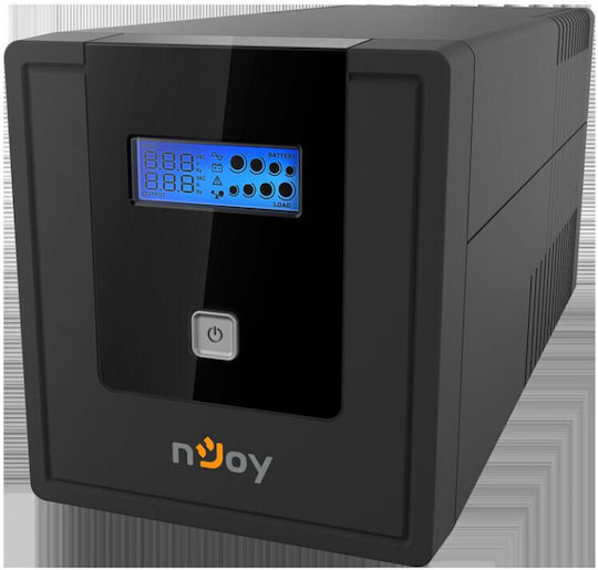NJOY Cadu 1000 UPS Line-Interactive 1000VA 600W με 4 Schuko Πρίζες