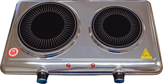 Kumtel Countertop Burner Keramik Double Gray
