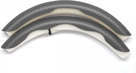 Set aus 2 Teilen Halb-Lenkradabdeckung Carbon Typ - Anthrazit - Grau
